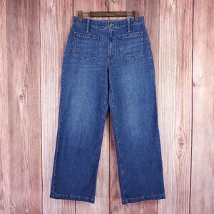Madewell Womens Size 30 The Perfect Vintage Wide Leg Jeans High Rise Denim Blue